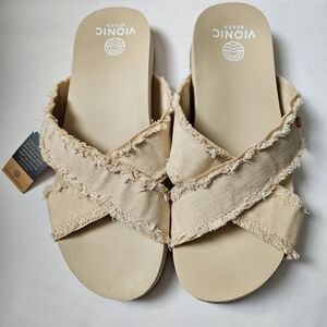 Vionic Women's Tan Panama  Sandals Size 8